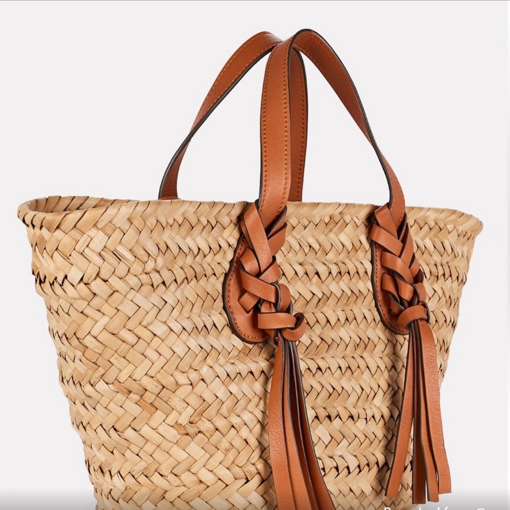 Ulla Johnson Seaview Straw Bag includes Dust Cover Extremely Rare Find!